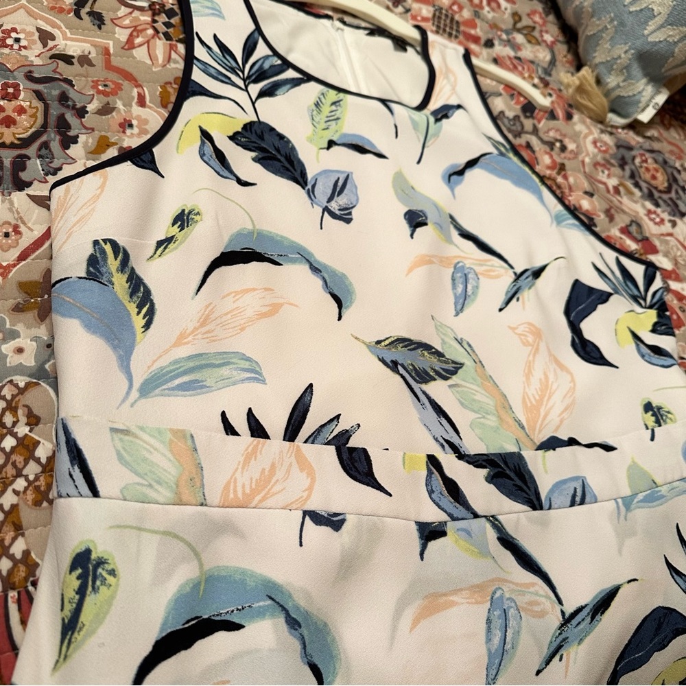 NWOT Banana Republic Floral Ruffle Racerback Dress - Picture 6 of 6